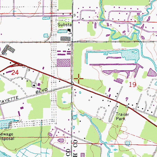 Topographic Map of Reolds Acre, FL