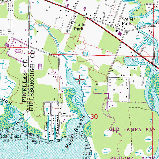 Topographic Map of Reolds Farm, FL