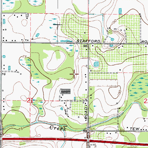Topographic Map of Resting Place, FL