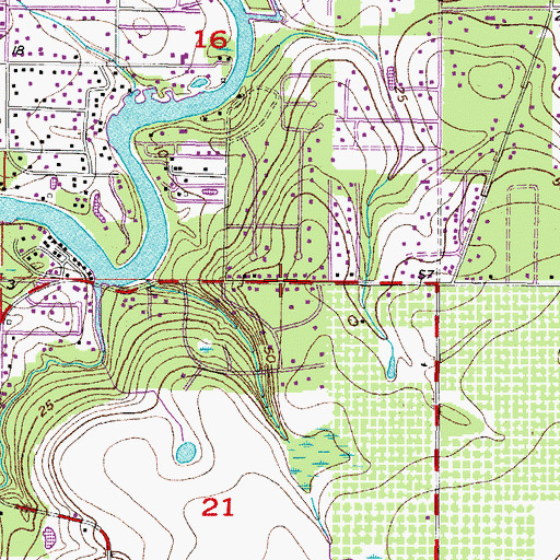 Topographic Map of Rio Hermoso, FL