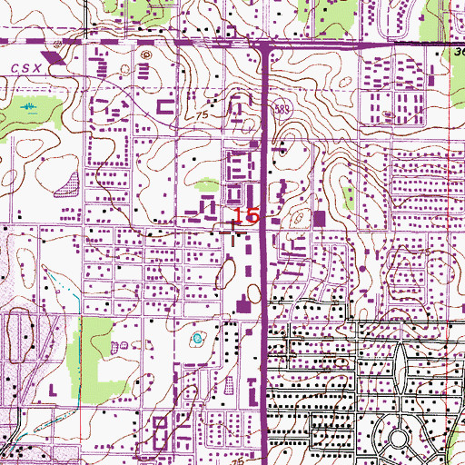 Topographic Map of Ritch Acres, FL