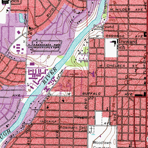 Topographic Map of River Haven, FL