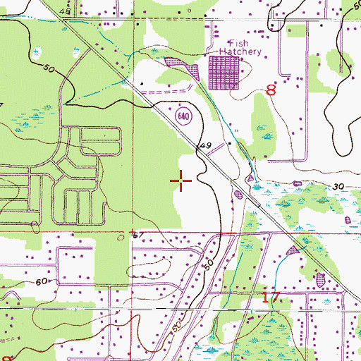 Topographic Map of River Ridge Reserve, FL
