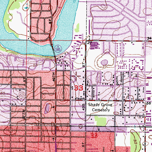 Topographic Map of Riverbend Court, FL