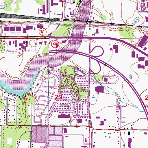 Topographic Map of Rivergate, FL
