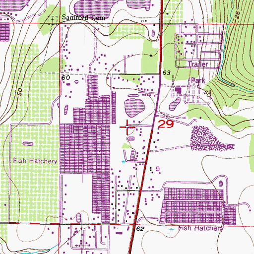 Topographic Map of Riverview Estates, FL