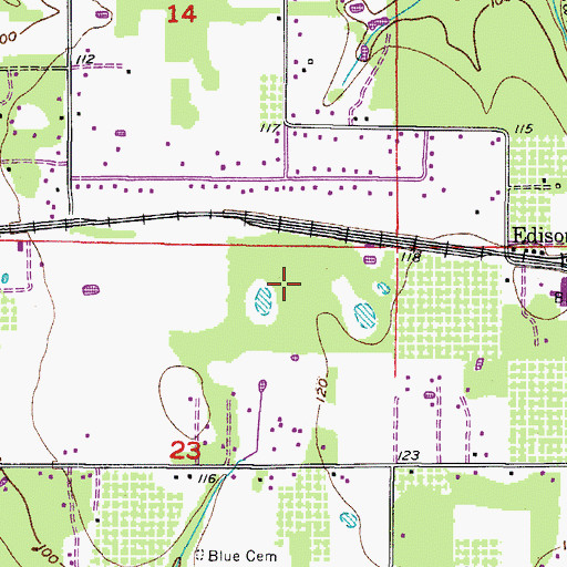 Topographic Map of Rogers Ranch, FL