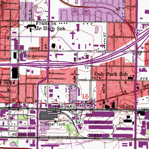 Topographic Map of Rosalie, FL