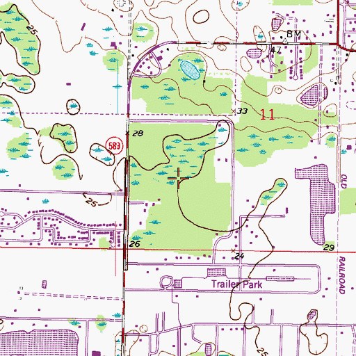 Topographic Map of Rose Harbor, FL