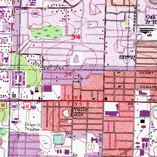 Topographic Map of Rosemont Villa, FL