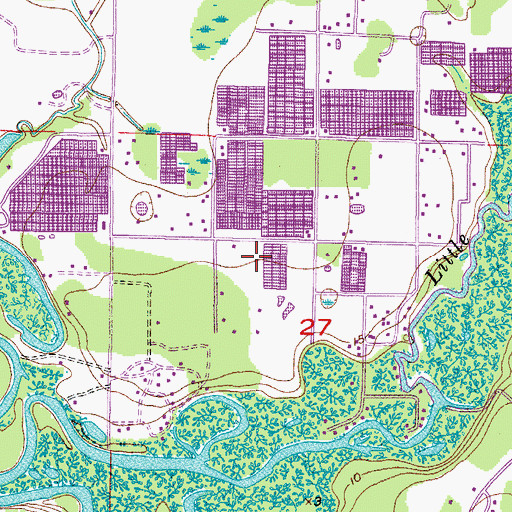 Topographic Map of Rowell Place, FL