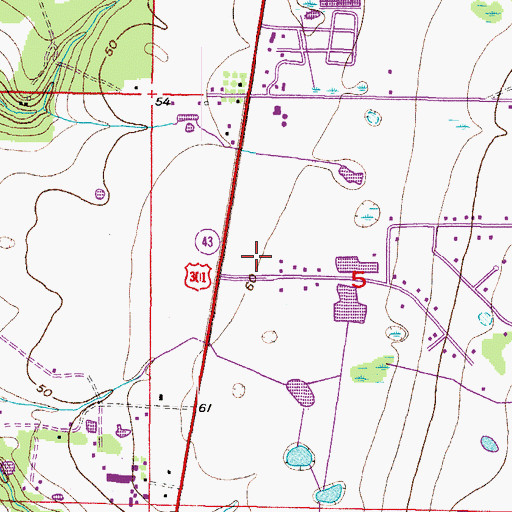 Topographic Map of Royal Acres, FL