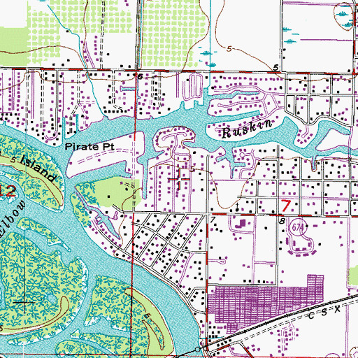 Topographic Map of Sable Cove, FL