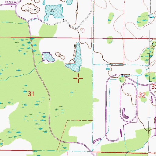 Topographic Map of Saint Andrews at the Eagles, FL