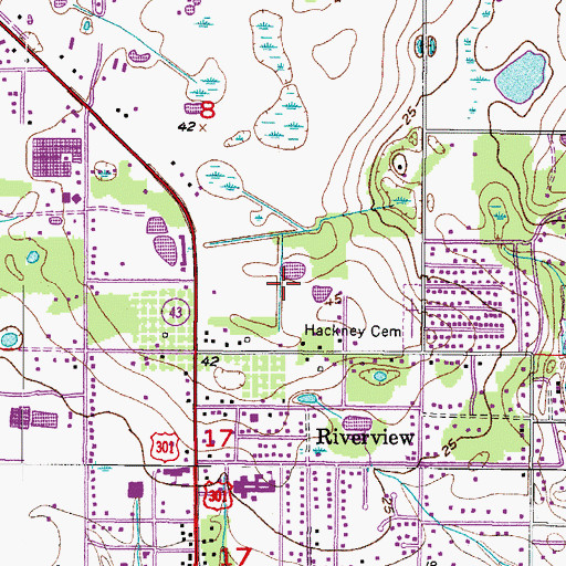 Topographic Map of Saint Charles Place, FL