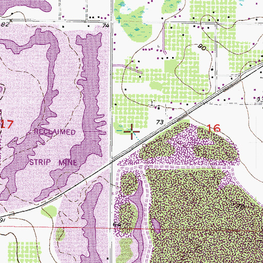 Topographic Map of Salem Oaks, FL
