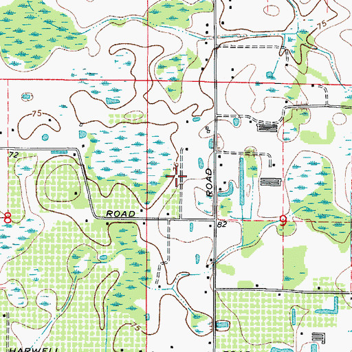 Topographic Map of San Juan Acres, FL