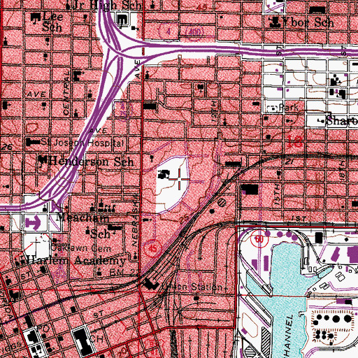 Topographic Map of Maryland Avenue, FL