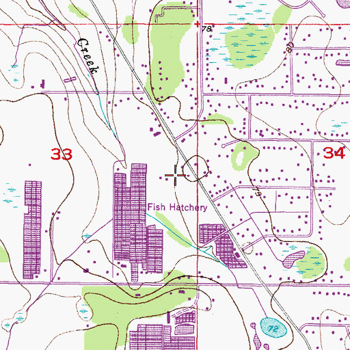 Topographic Map of Massaro, FL