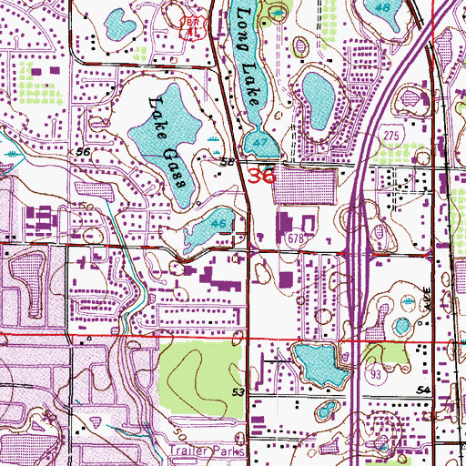 Topographic Map of Matheny, FL