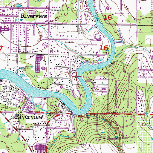 Topographic Map of Mays Greenglades, FL