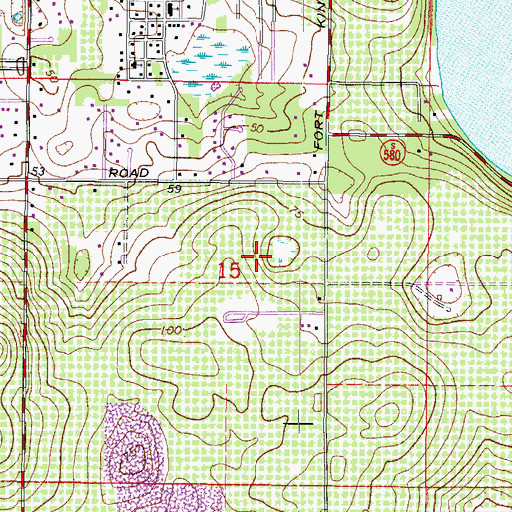 Topographic Map of Meisels, FL