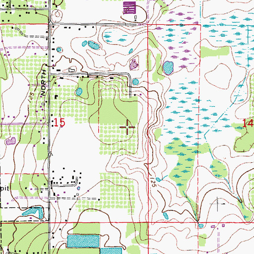 Topographic Map of Midway Gardens, FL