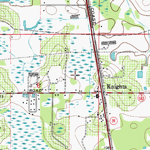 Topographic Map of Miley Trace, FL
