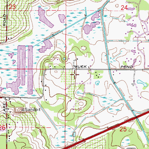 Topographic Map of Mingo Manor, FL
