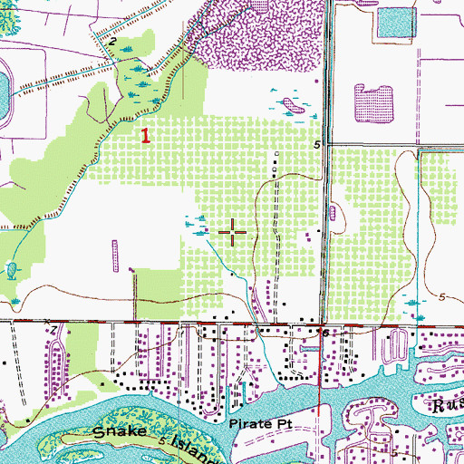 Topographic Map of Mira Lago West, FL