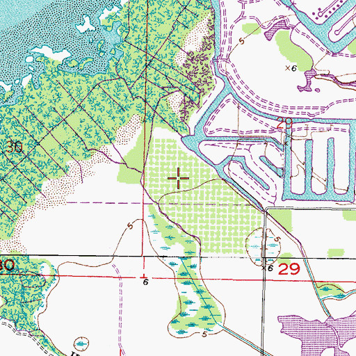 Topographic Map of Mirabay, FL
