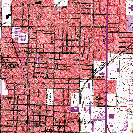 Topographic Map of Montana City, FL