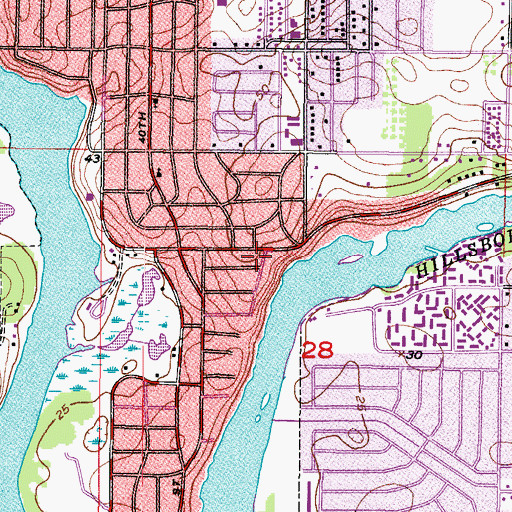 Topographic Map of Montgomery, FL