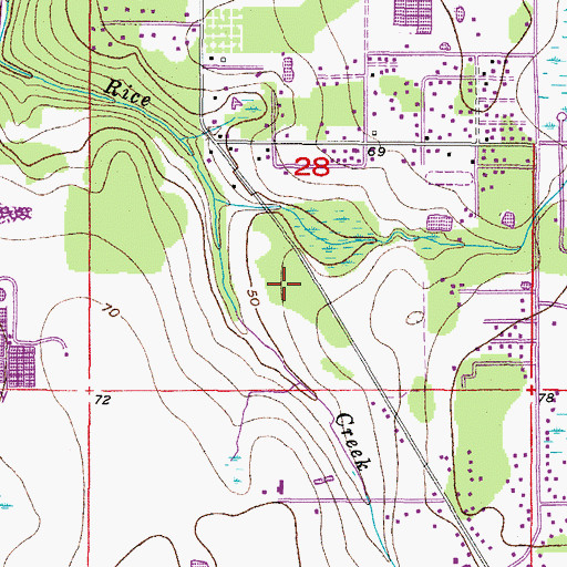 Topographic Map of Moss Landing, FL