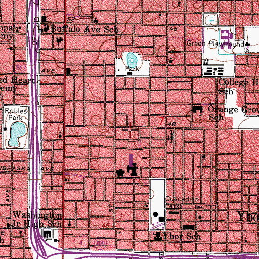 Topographic Map of Nebraska East, FL