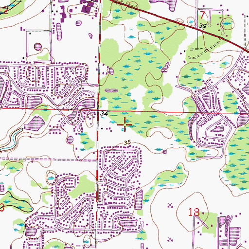 Topographic Map of Newport Landing, FL