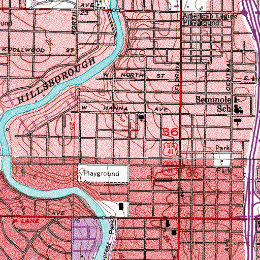 Topographic Map of Norris, FL