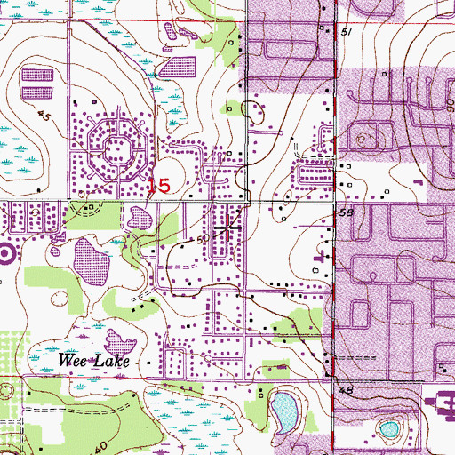 Topographic Map of North Hill, FL