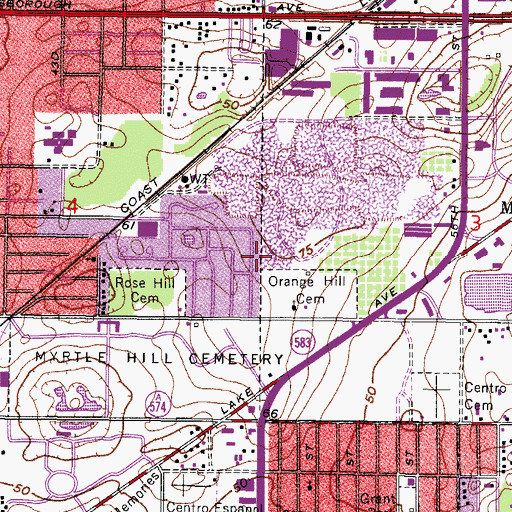 Topographic Map of Northview Hills, FL