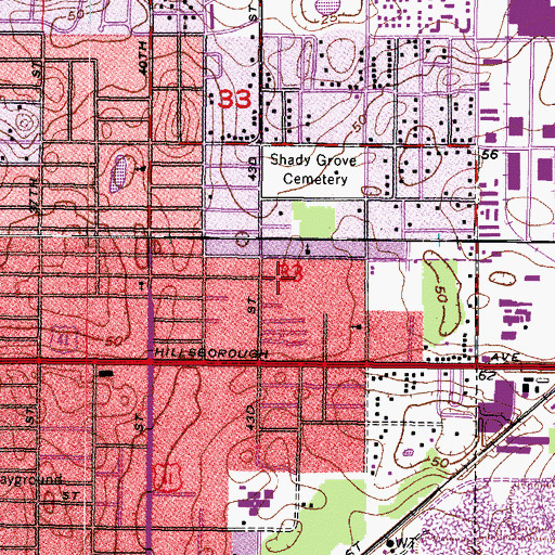 Topographic Map of Northview Terrace, FL