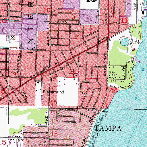 Topographic Map of Nunez, FL