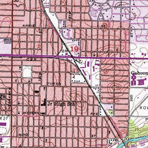 Topographic Map of Oak Springs, FL