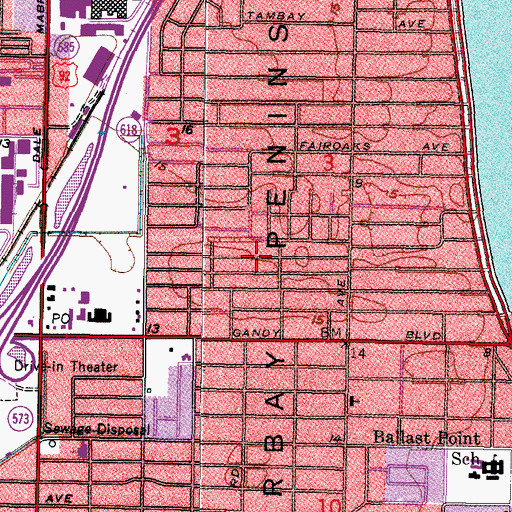 Topographic Map of Oakellar, FL