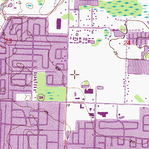 Topographic Map of Ocean Harbor, FL
