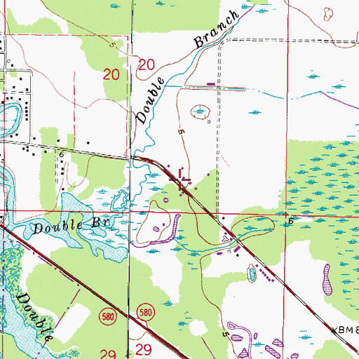Topographic Map of Oldsmar Farm, FL