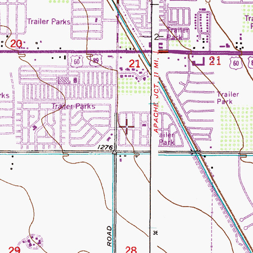 Topographic Map of El Mirage, AZ