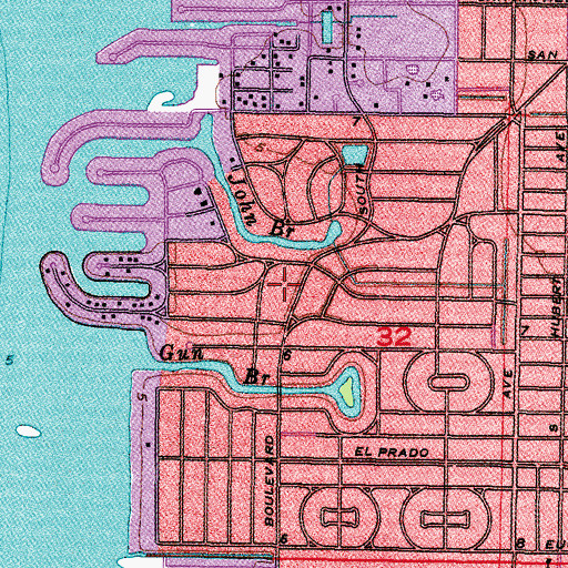 Topographic Map of Omar, FL