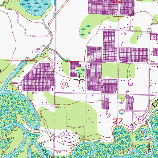 Topographic Map of Onstott Acres, FL