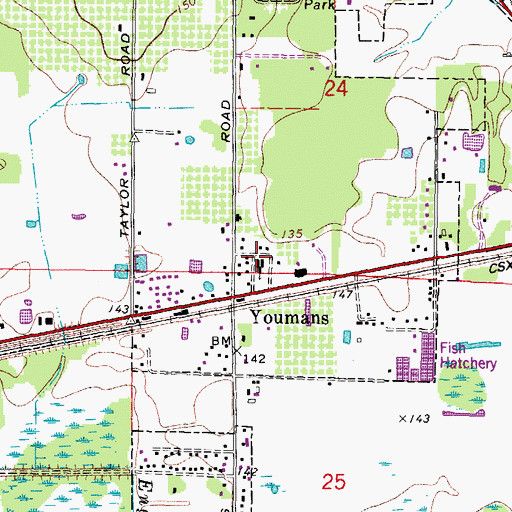 Topographic Map of Orange Crest, FL