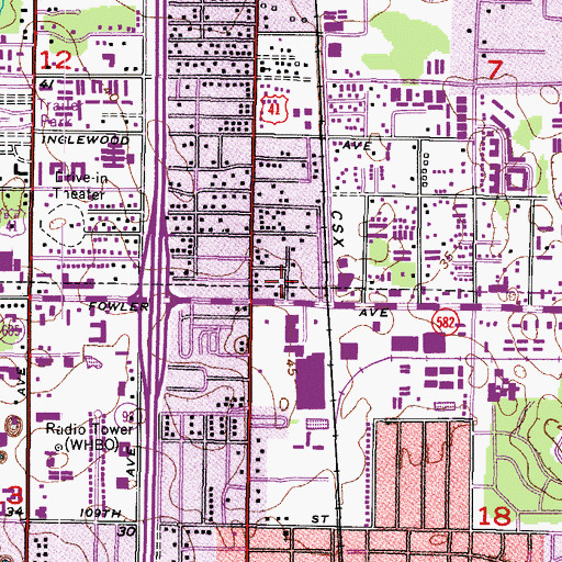 Topographic Map of Otterman, FL